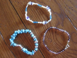 Bracelets made by Hannah Smith